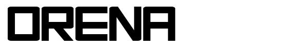 Orena font preview